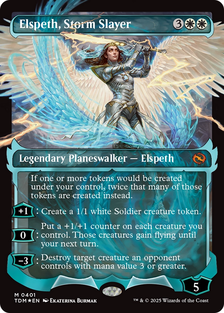 Elspeth, Storm Slayer (Showcase) [Tarkir: Dragonstorm] | Jomio and Rueliete's Cards and Comics
