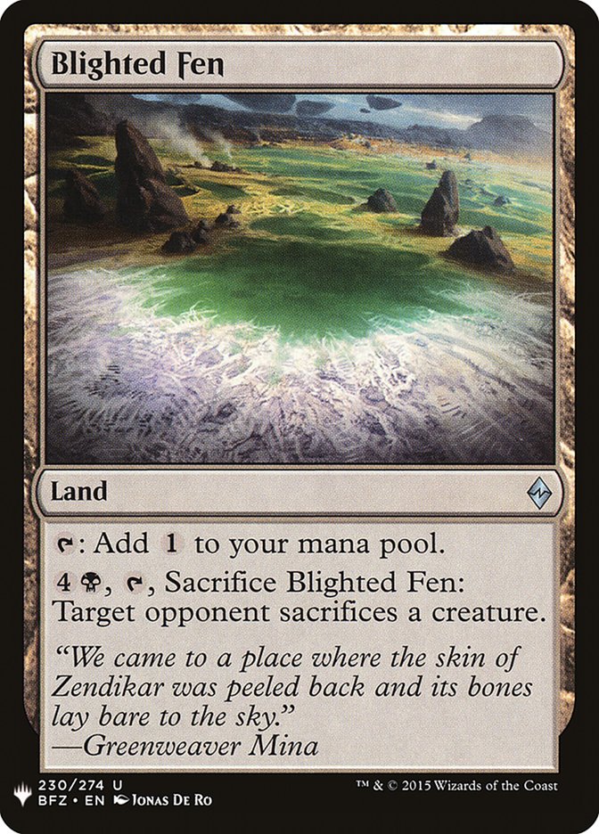 Blighted Fen [Mystery Booster] | Jomio and Rueliete's Cards and Comics