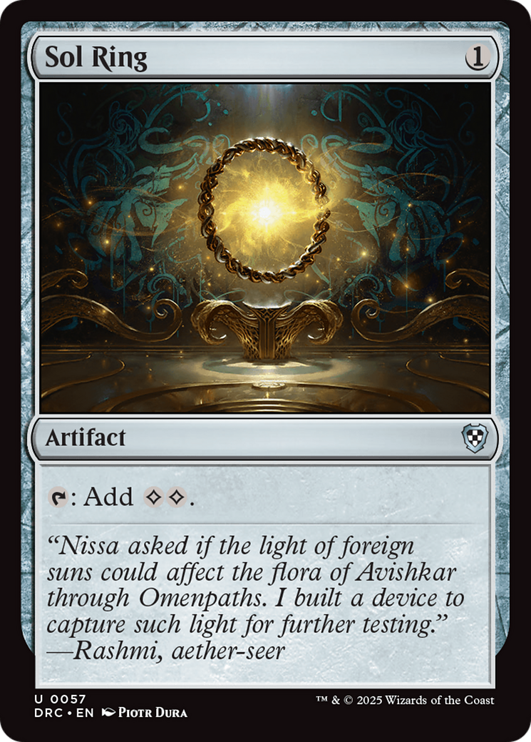 Sol Ring (0057) [Aetherdrift Commander] | Jomio and Rueliete's Cards and Comics