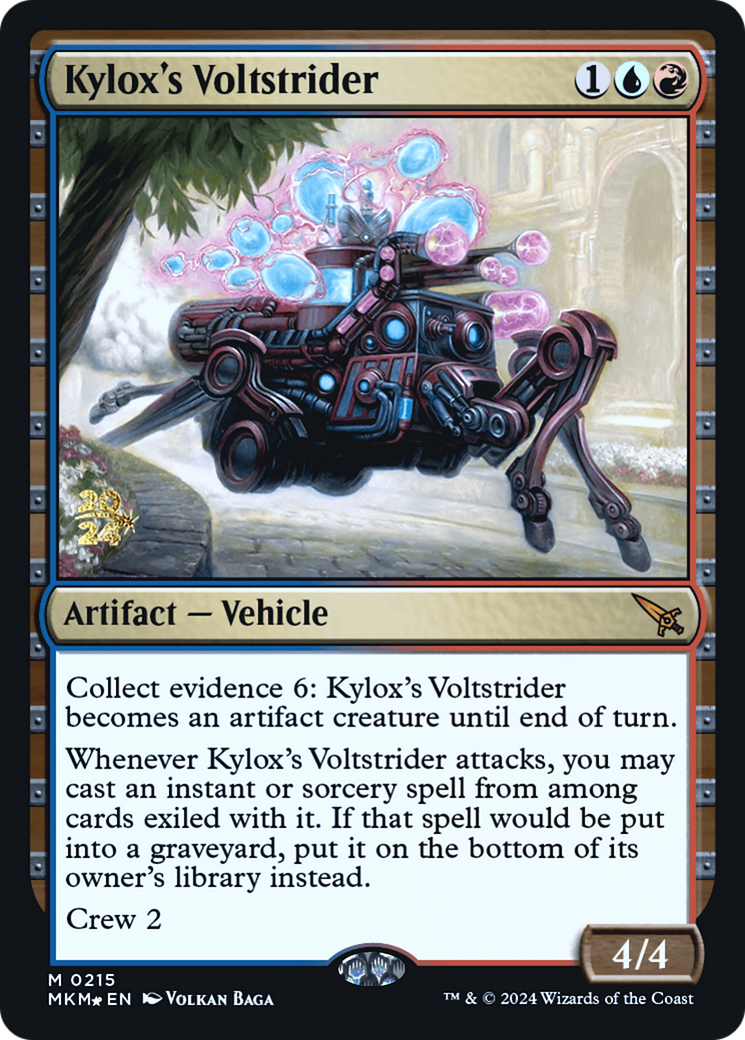 Kylox's Voltstrider [Murders at Karlov Manor Prerelease Promos] | Jomio and Rueliete's Cards and Comics