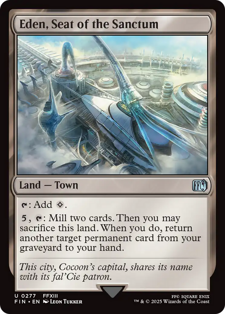 Eden, Seat of the Sanctum [FINAL FANTASY] | Jomio and Rueliete's Cards and Comics