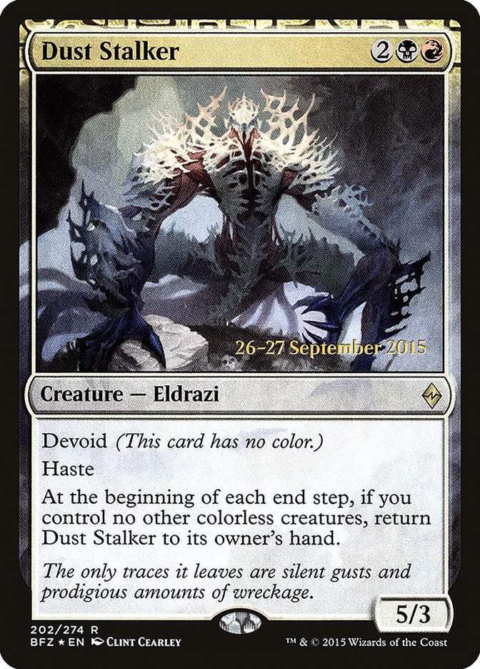 Dust Stalker [Battle for Zendikar Prerelease Promos] | Jomio and Rueliete's Cards and Comics