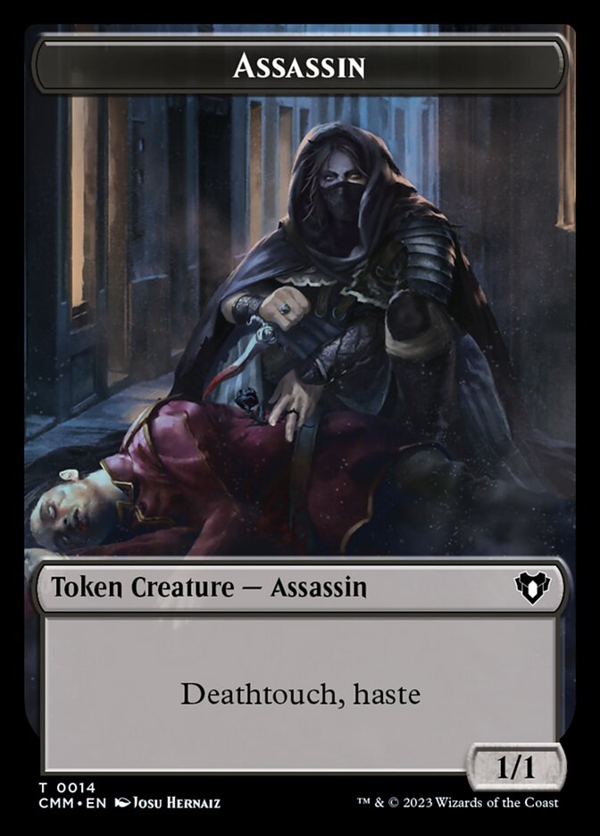 Treasure // Assassin Double-Sided Token [Commander Masters Tokens] | Jomio and Rueliete's Cards and Comics