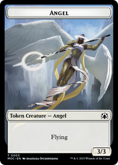 Angel (3) // Demon Double-Sided Token [March of the Machine Commander Tokens] | Jomio and Rueliete's Cards and Comics