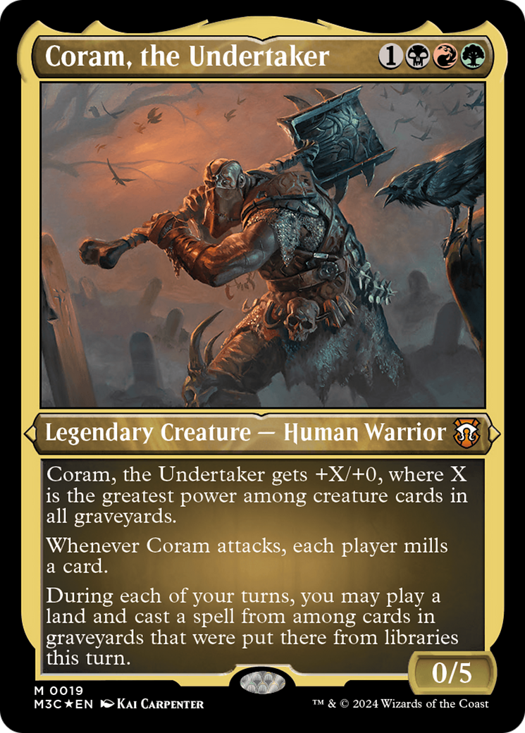 Coram, the Undertaker (Foil Etched) [Modern Horizons 3 Commander] | Jomio and Rueliete's Cards and Comics