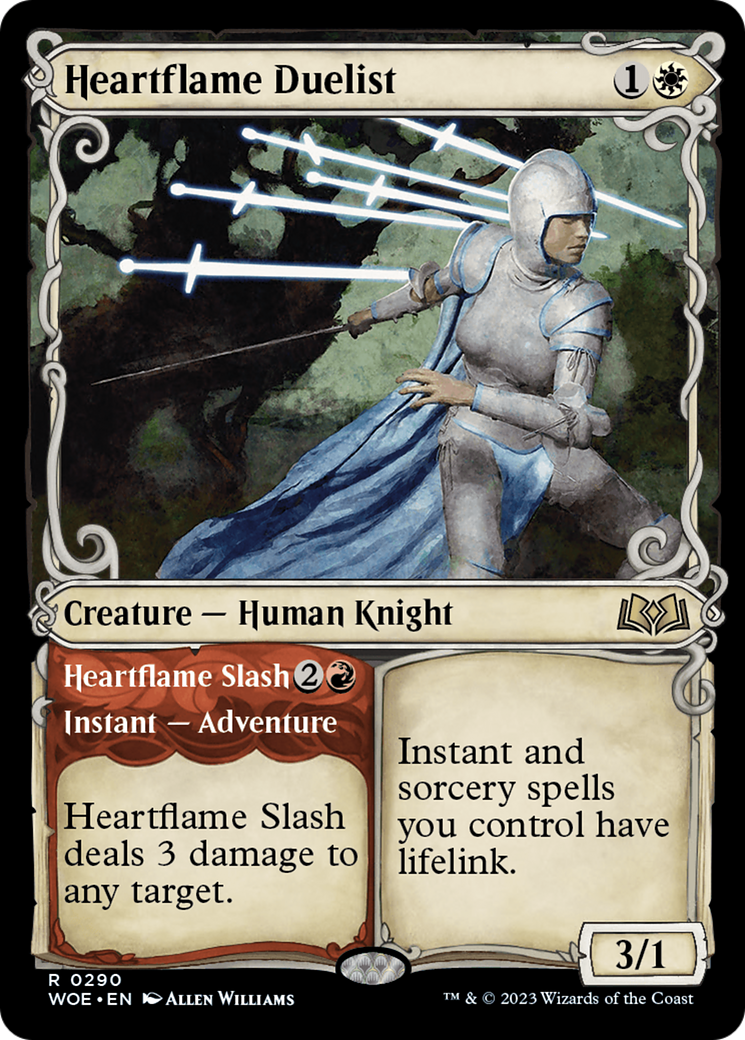 Heartflame Duelist // Heartflame Slash (Showcase) [Wilds of Eldraine] | Jomio and Rueliete's Cards and Comics