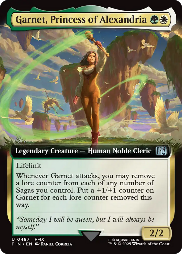 Garnet, Princess of Alexandria (Extended Art) [FINAL FANTASY] | Jomio and Rueliete's Cards and Comics
