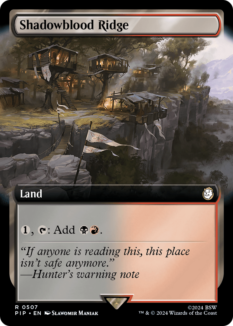 Shadowblood Ridge (Extended Art) [Fallout] | Jomio and Rueliete's Cards and Comics