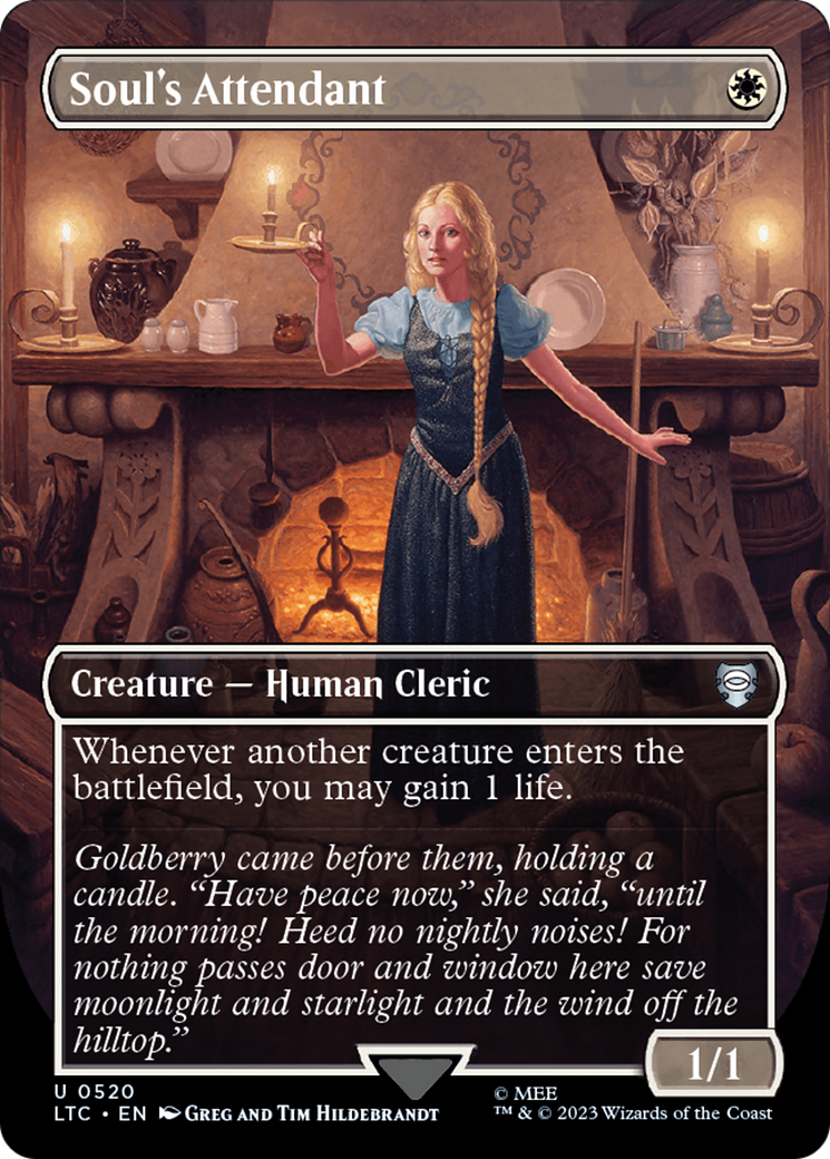 Soul's Attendant (Borderless) [The Lord of the Rings: Tales of Middle-Earth Commander] | Jomio and Rueliete's Cards and Comics