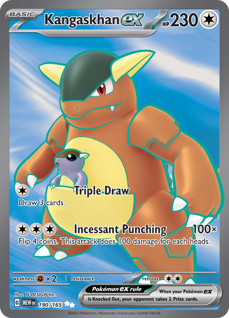 Kangaskhan ex (190/165) [Scarlet & Violet 151] | Jomio and Rueliete's Cards and Comics