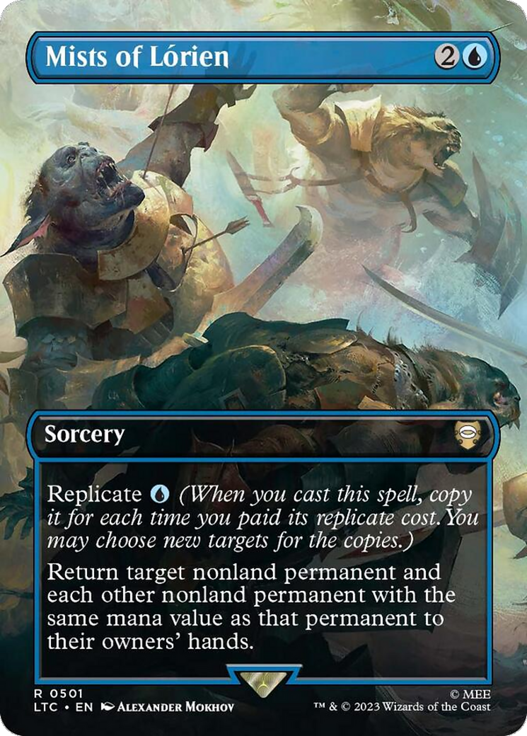 Mists of Lorien (Borderless) [The Lord of the Rings: Tales of Middle-Earth Commander] | Jomio and Rueliete's Cards and Comics