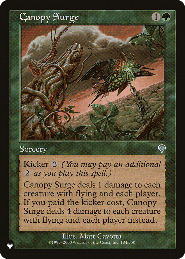 Canopy Surge [The List] | Jomio and Rueliete's Cards and Comics