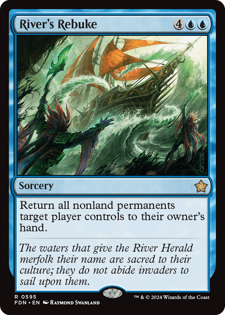 River's Rebuke [Foundations] | Jomio and Rueliete's Cards and Comics