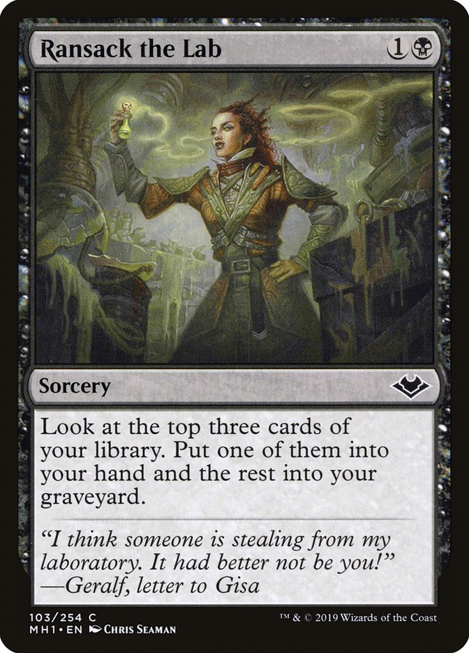 Ransack the Lab [Modern Horizons] | Jomio and Rueliete's Cards and Comics