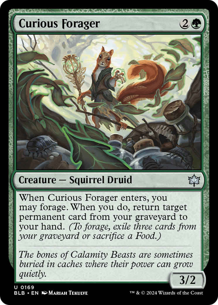 Curious Forager [Bloomburrow] | Jomio and Rueliete's Cards and Comics