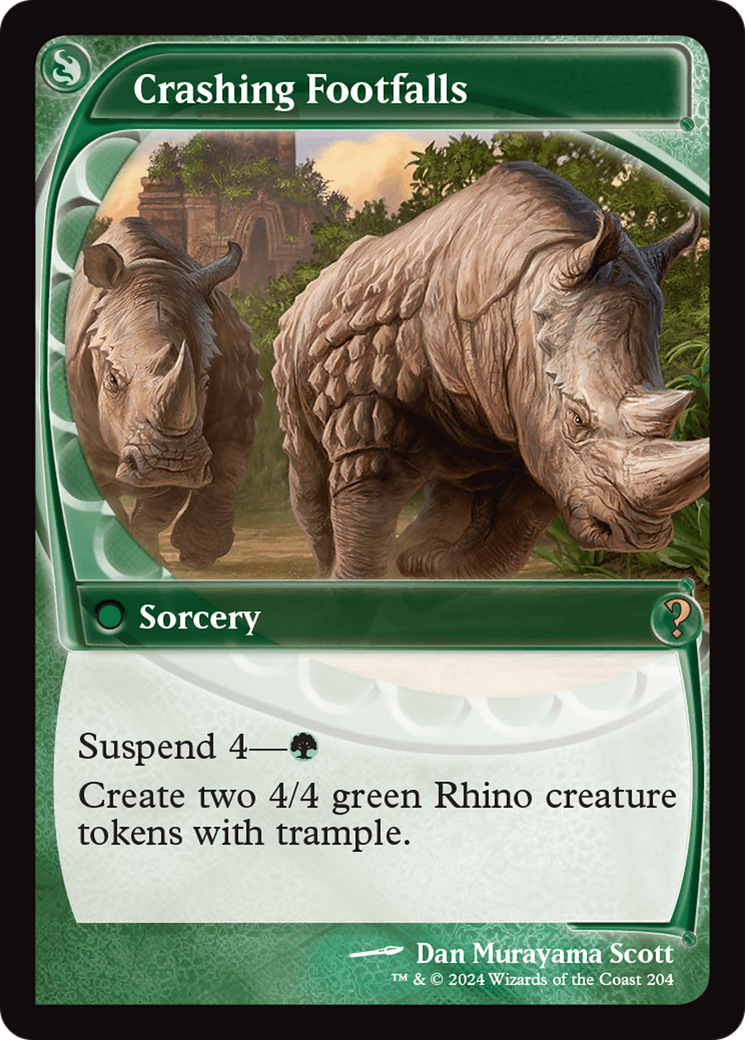Crashing Footfalls (Future Sight) [Mystery Booster 2] | Jomio and Rueliete's Cards and Comics