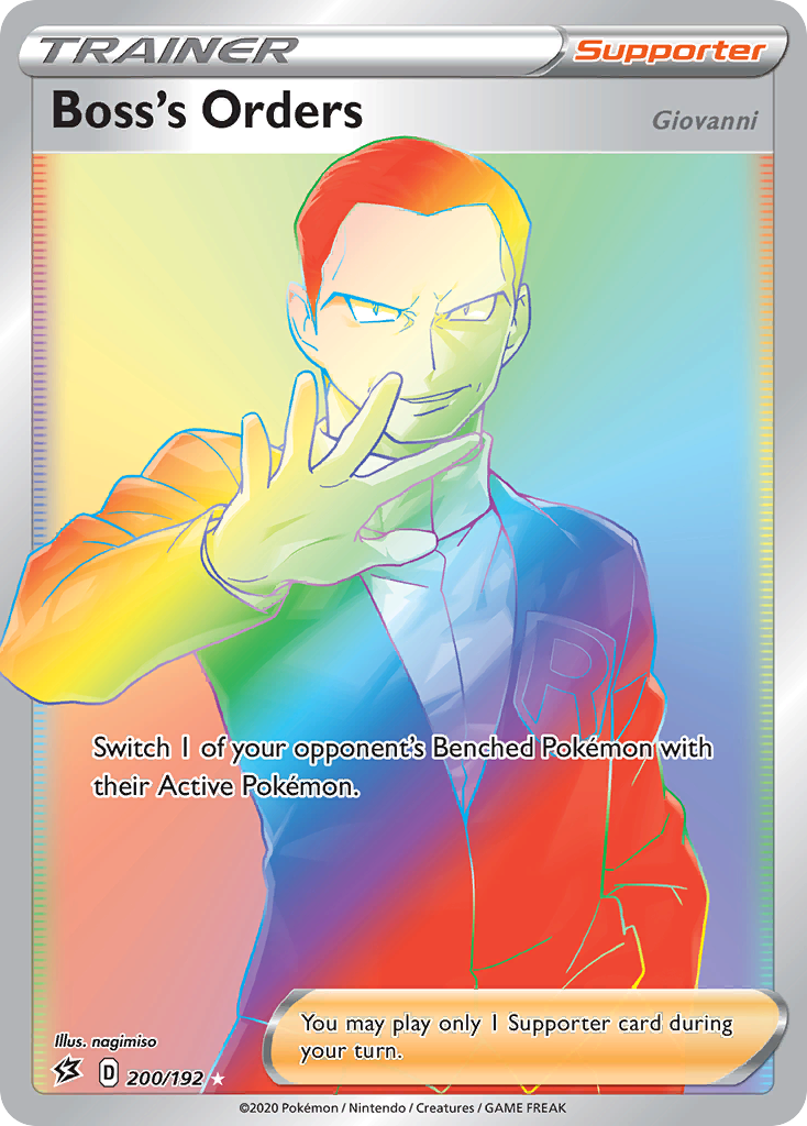 Boss's Orders (200/192) [Sword & Shield: Rebel Clash] | Jomio and Rueliete's Cards and Comics