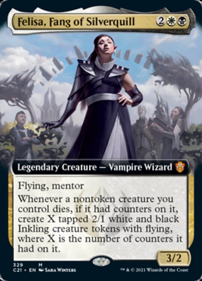 Felisa, Fang of Silverquill (Extended Art) [Commander 2021] | Jomio and Rueliete's Cards and Comics