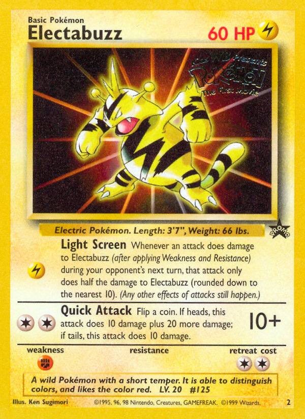 Electabuzz (2) [Wizards of the Coast: Black Star Promos] | Jomio and Rueliete's Cards and Comics