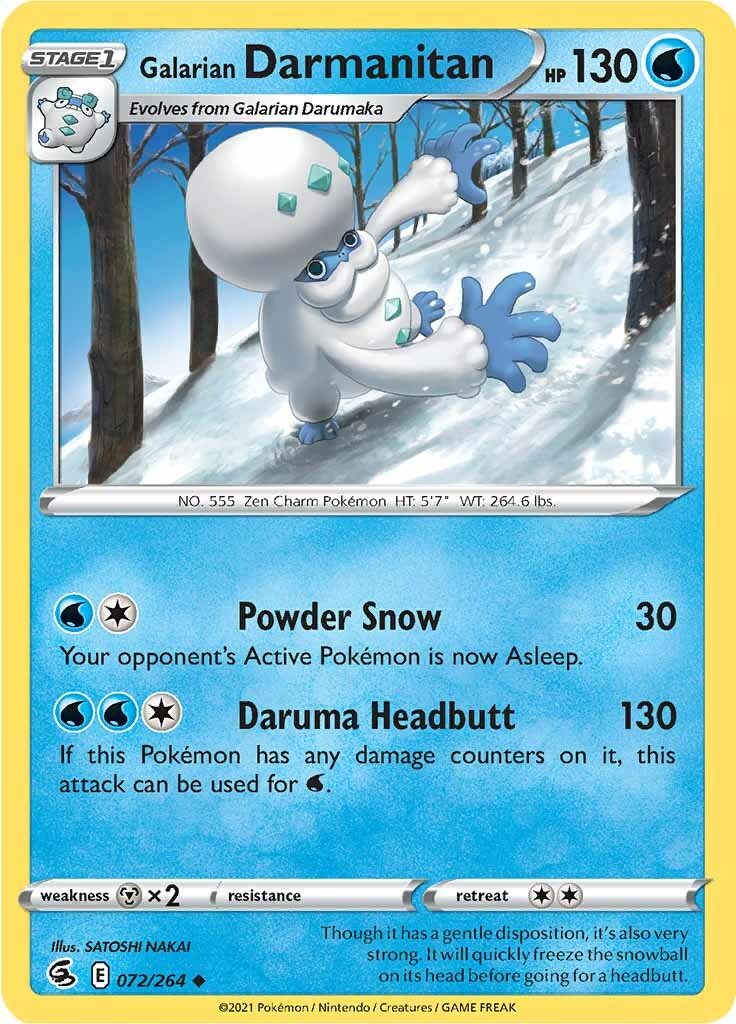 Galarian Darmanitan (072/264) [Sword & Shield: Fusion Strike] | Jomio and Rueliete's Cards and Comics