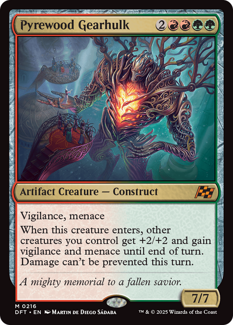 Pyrewood Gearhulk [Aetherdrift] | Jomio and Rueliete's Cards and Comics