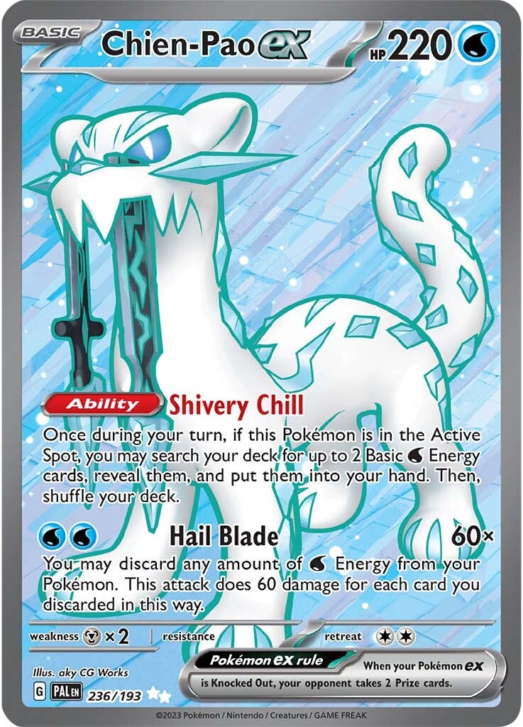 Chien-Pao ex (236/193) [Scarlet & Violet: Paldea Evolved] | Jomio and Rueliete's Cards and Comics