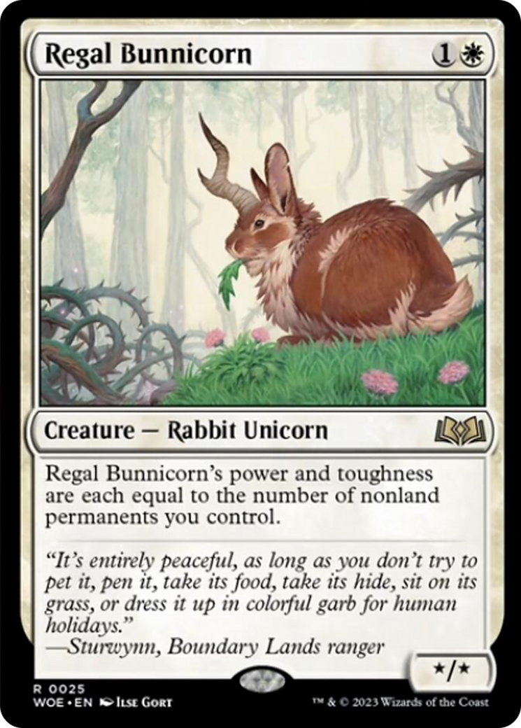 Regal Bunnicorn [Wilds of Eldraine] | Jomio and Rueliete's Cards and Comics