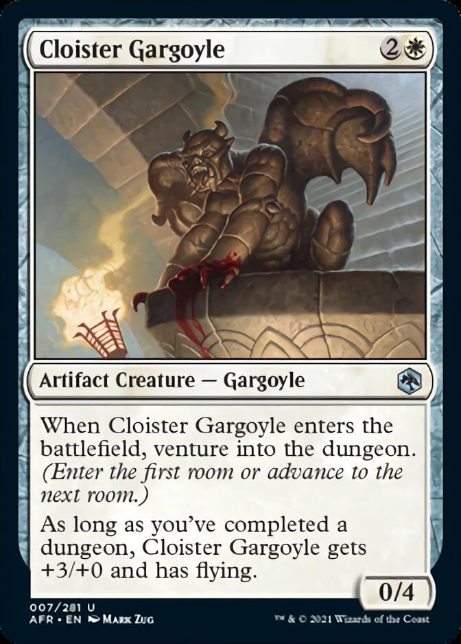 Cloister Gargoyle [Dungeons & Dragons: Adventures in the Forgotten Realms] | Jomio and Rueliete's Cards and Comics