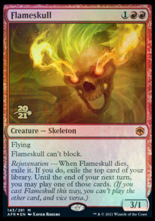 Flameskull [Dungeons & Dragons: Adventures in the Forgotten Realms Prerelease Promos] | Jomio and Rueliete's Cards and Comics