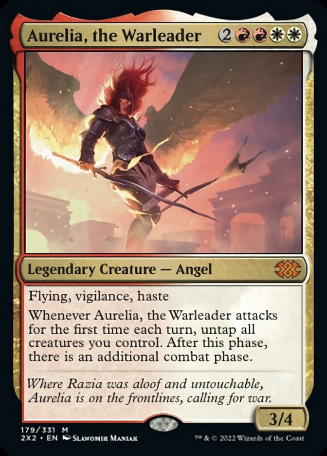 Aurelia, the Warleader [Double Masters 2022] | Jomio and Rueliete's Cards and Comics