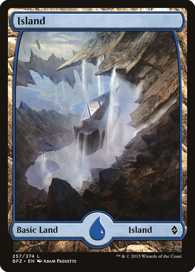 Island (257) (Full Art) [Battle for Zendikar] | Jomio and Rueliete's Cards and Comics