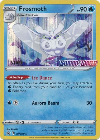 Frosmoth (SWSH007) (Staff Prerelease Promo) [Sword & Shield: Black Star Promos] | Jomio and Rueliete's Cards and Comics