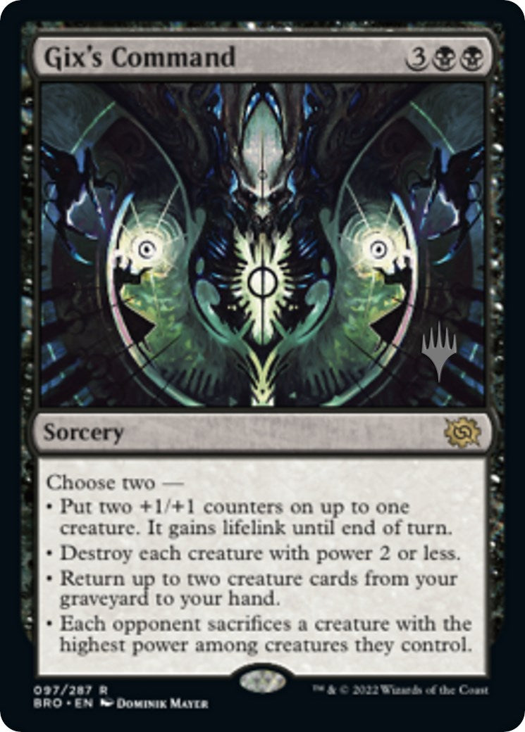 Gix's Command (Promo Pack) [The Brothers' War Promos] | Jomio and Rueliete's Cards and Comics