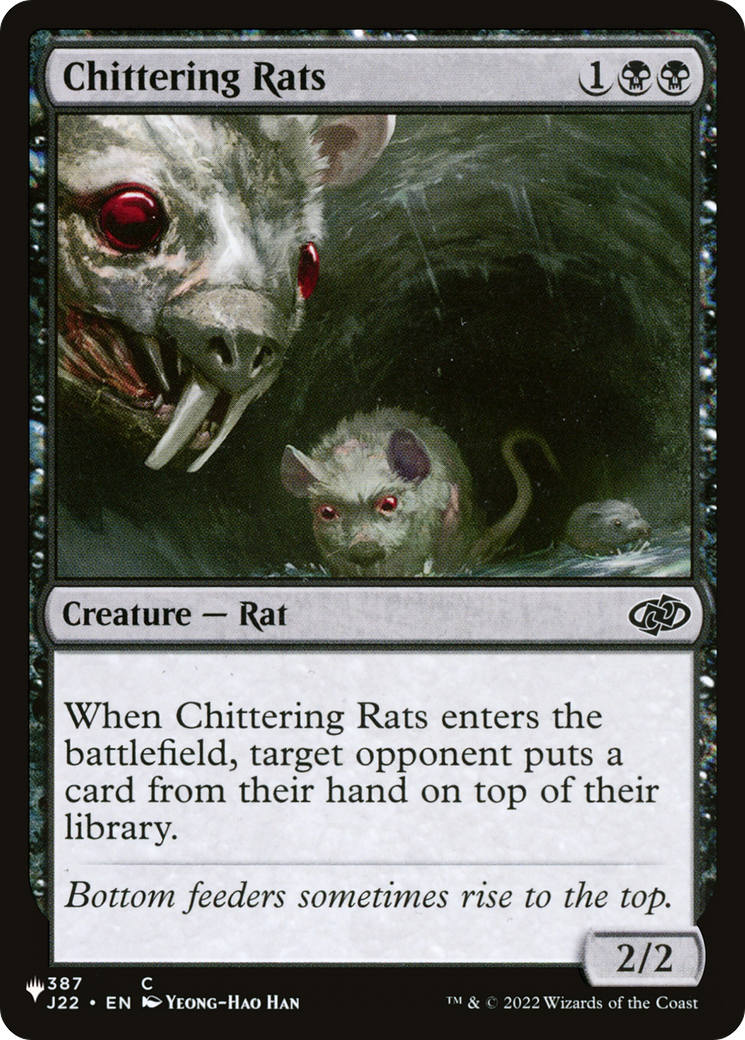 Chittering Rats [The List] | Jomio and Rueliete's Cards and Comics