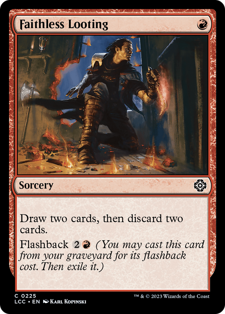 Faithless Looting [The Lost Caverns of Ixalan Commander] | Jomio and Rueliete's Cards and Comics