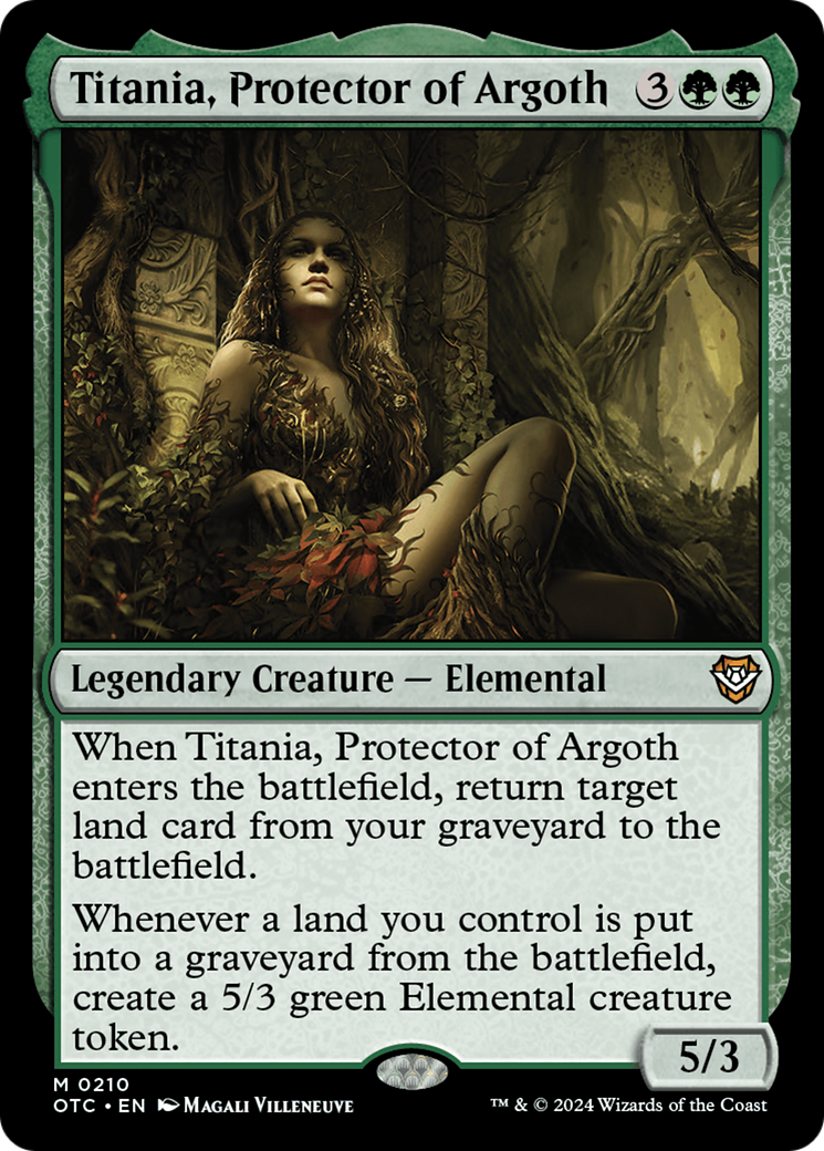Titania, Protector of Argoth [Outlaws of Thunder Junction Commander] | Jomio and Rueliete's Cards and Comics