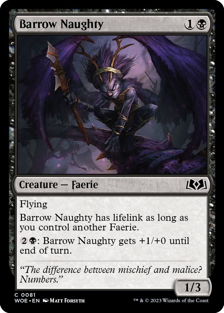 Barrow Naughty [Wilds of Eldraine] | Jomio and Rueliete's Cards and Comics