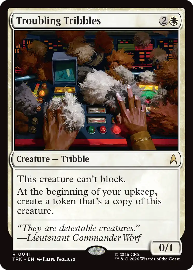 Troubling Tribbles [Star Trek] | Jomio and Rueliete's Cards and Comics