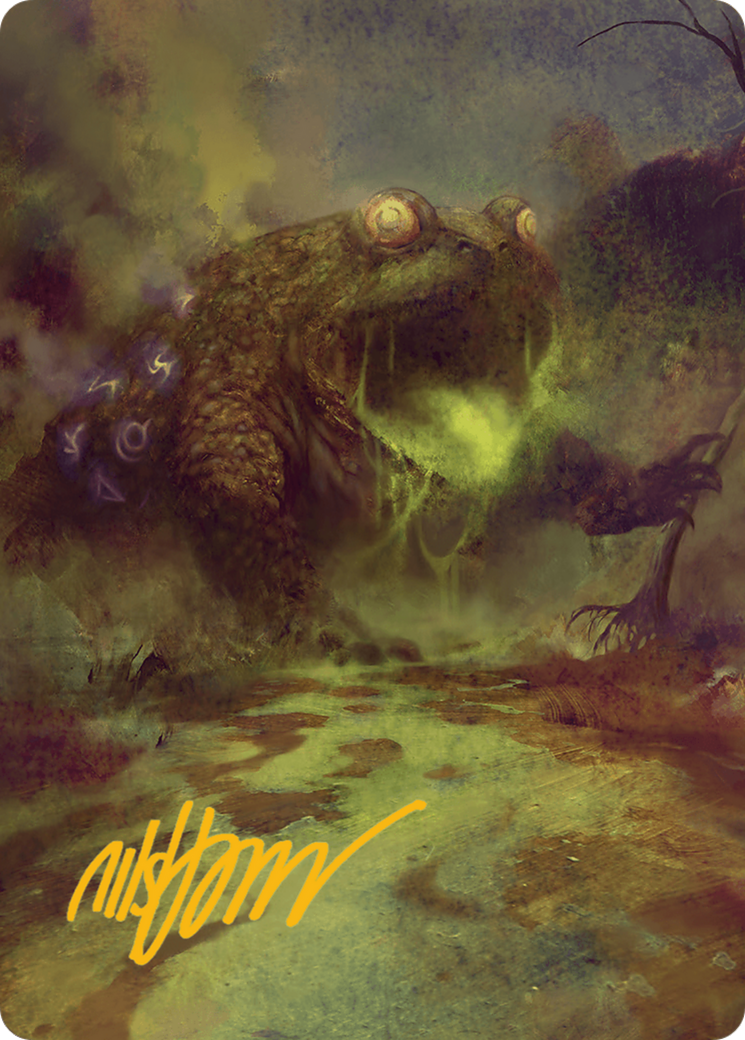 The Gitrog Monster Art Card (Gold-Stamped Signature) [Bloomburrow Art Series] | Jomio and Rueliete's Cards and Comics