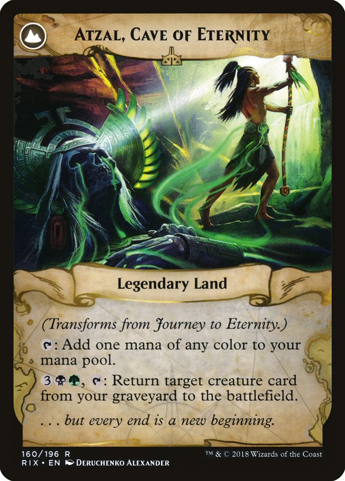 Journey to Eternity // Atzal, Cave of Eternity [Rivals of Ixalan] | Jomio and Rueliete's Cards and Comics