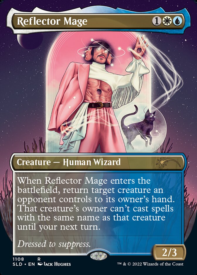 Reflector Mage (Borderless) [Secret Lair Drop Series] | Jomio and Rueliete's Cards and Comics