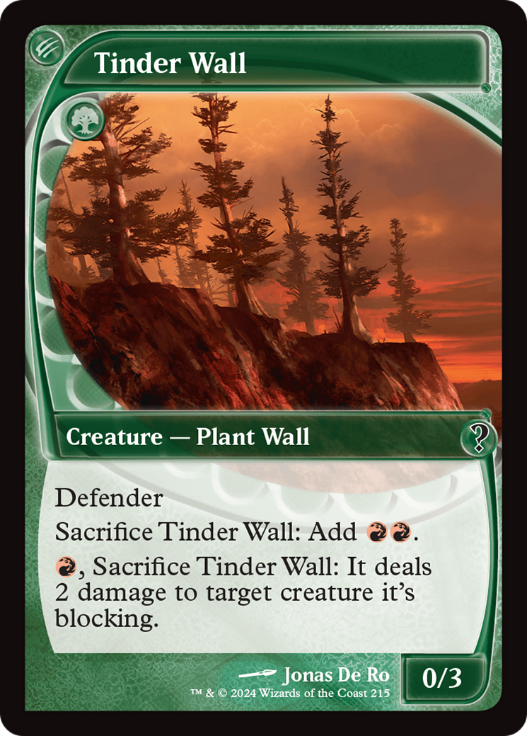 Tinder Wall (Future Sight) [Mystery Booster 2] | Jomio and Rueliete's Cards and Comics