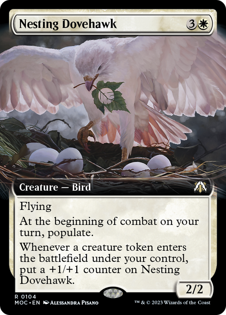 Nesting Dovehawk (Extended Art) [March of the Machine Commander] | Jomio and Rueliete's Cards and Comics
