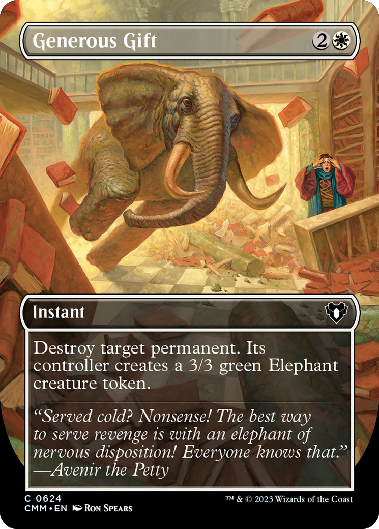 Generous Gift (Borderless Alternate Art) [Commander Masters] | Jomio and Rueliete's Cards and Comics
