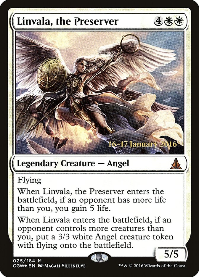 Linvala, the Preserver [Oath of the Gatewatch Prerelease Promos] | Jomio and Rueliete's Cards and Comics