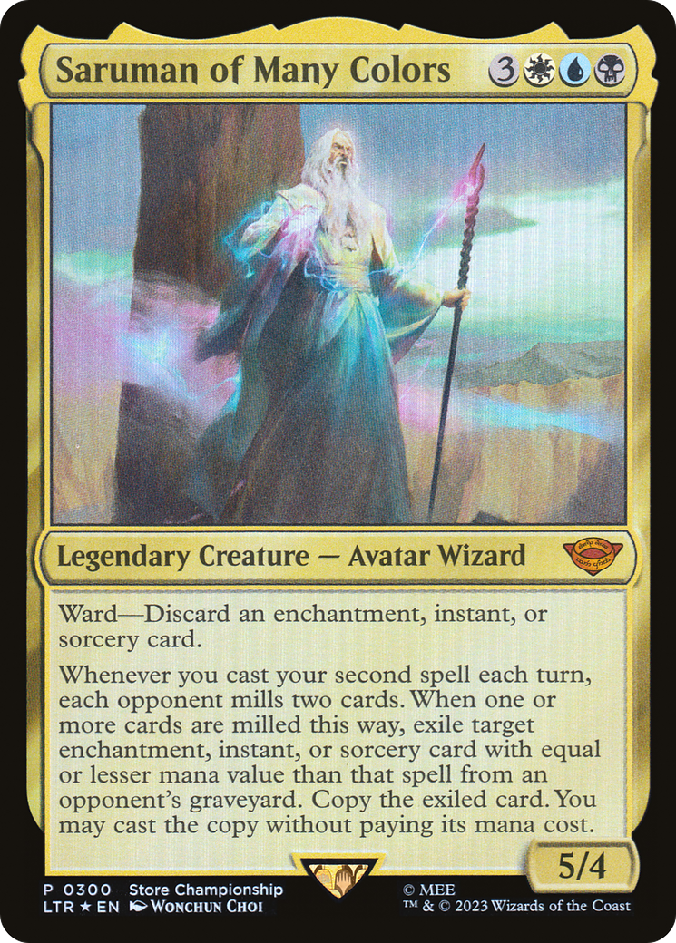 Saruman of Many Colors (Winner) [Store Championships 2023] | Jomio and Rueliete's Cards and Comics
