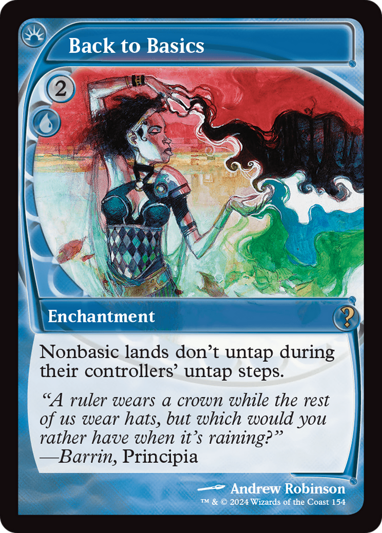 Back to Basics (Future Sight) [Mystery Booster 2] | Jomio and Rueliete's Cards and Comics
