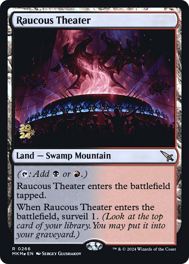 Raucous Theater [Murders at Karlov Manor Prerelease Promos] | Jomio and Rueliete's Cards and Comics