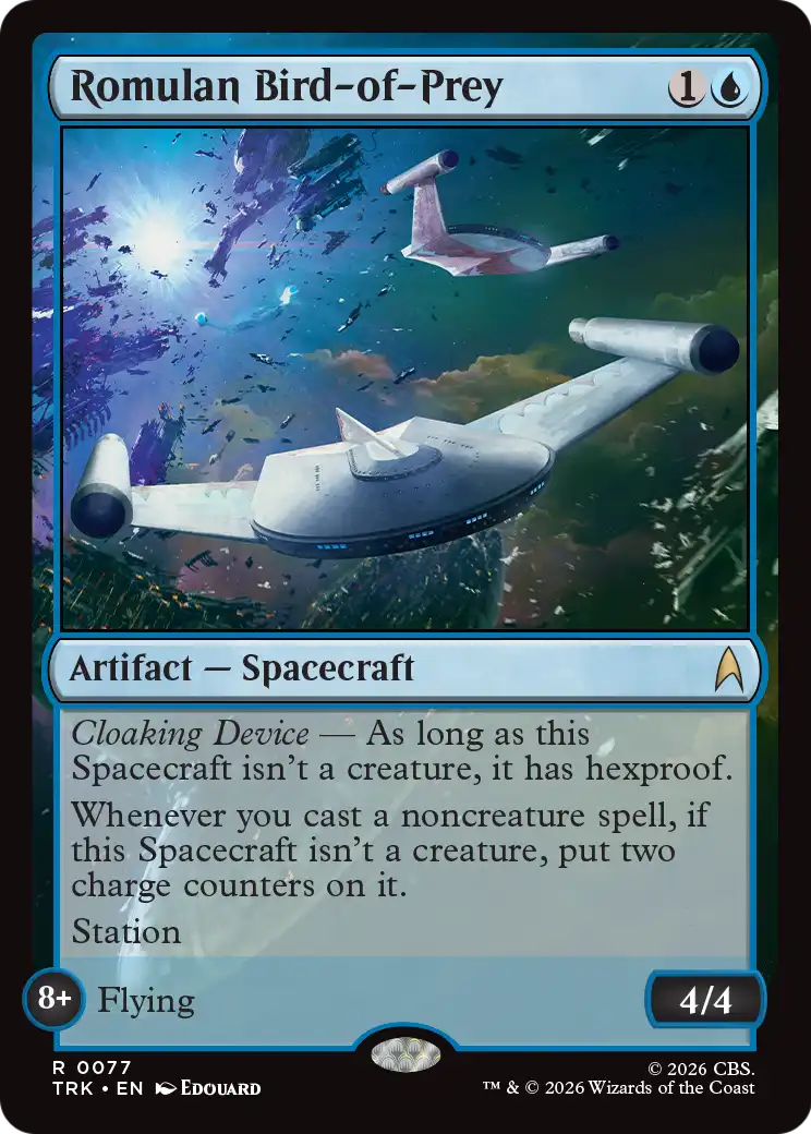 Romulan Bird-of-Prey [Star Trek] | Jomio and Rueliete's Cards and Comics