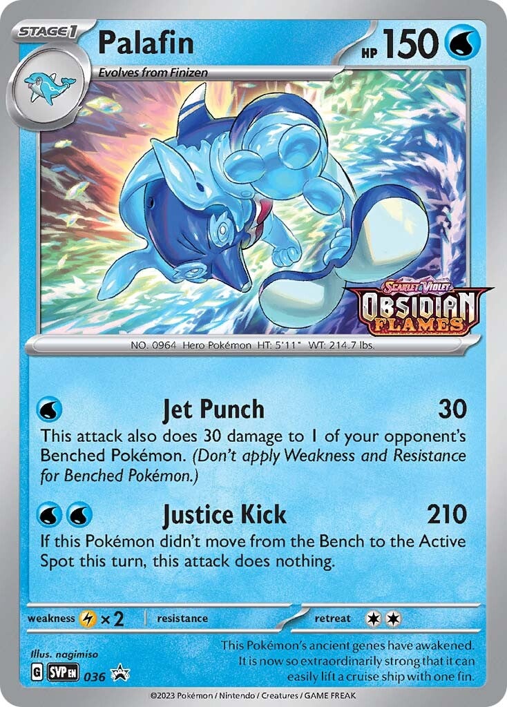Palafin (036) (Stamped) [Scarlet & Violet: Black Star Promos] | Jomio and Rueliete's Cards and Comics